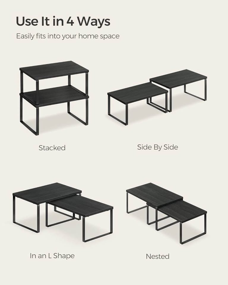 Cabinet Organizer Shelf Set – Brand New (Set of 4) - photo 4
