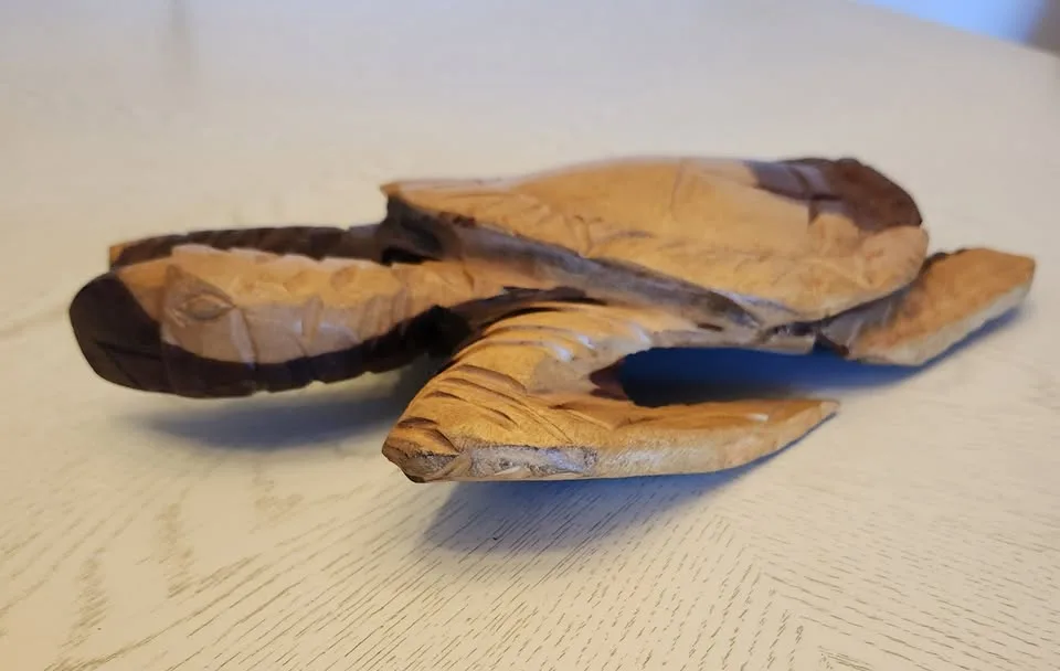 Large Carved Wood Turtle from Belize image indicator(3)