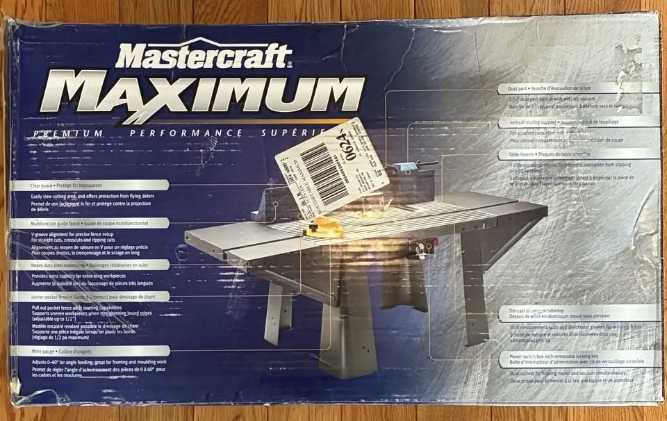 Mastercraft Router Table. Brand new. Never used. - photo 3