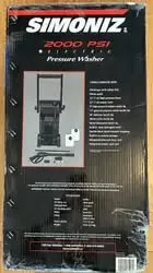 Simoniz electric pressure washer 2000 psi. Brand new. Never used image indicator(3)