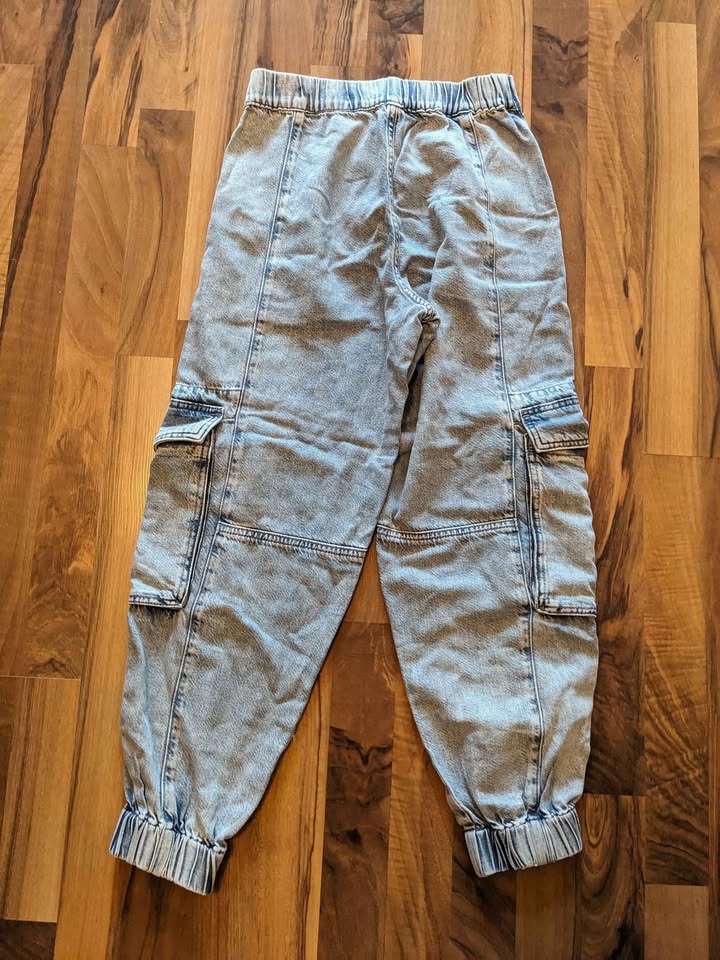 BNWT womens All saints denim cargo jogger - photo 2