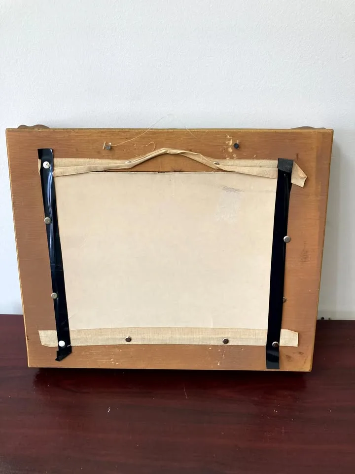 Framed Vintage Needlepoint Landscape Art image indicator(2)