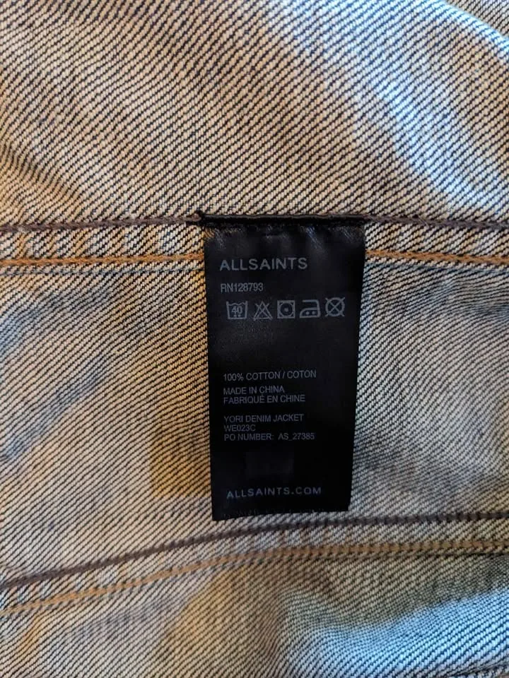 All Saints denim jacket image indicator(5)