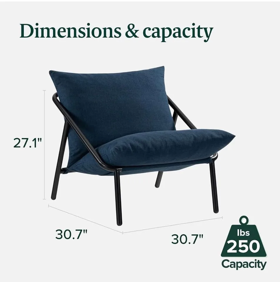 ***BRAND NEW*** Zinus Ada Armchair, Navy image indicator(5)