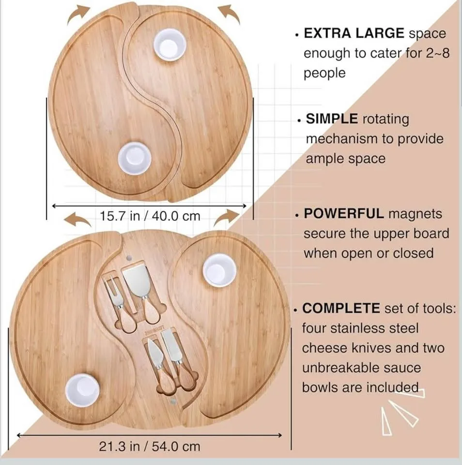 ***BRAND NEW*** LARGE CHARCUTERIE BOARD set image indicator(2)