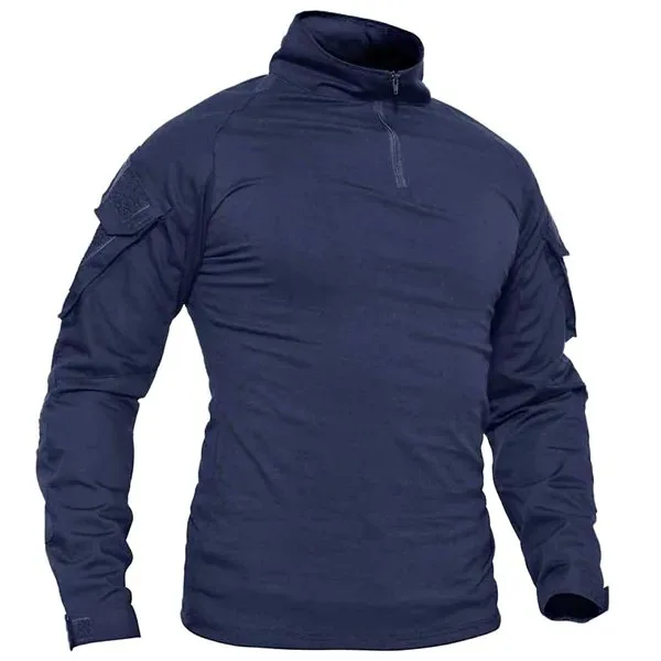 Tacvasen Tactical 1/4 Zip Sweatshirt XL Navy Blue thumbnail