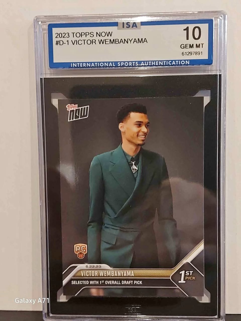 VICTOR WEMBANYAMA ROOKIE DRAFT CARD GEM MINT GRADED 10