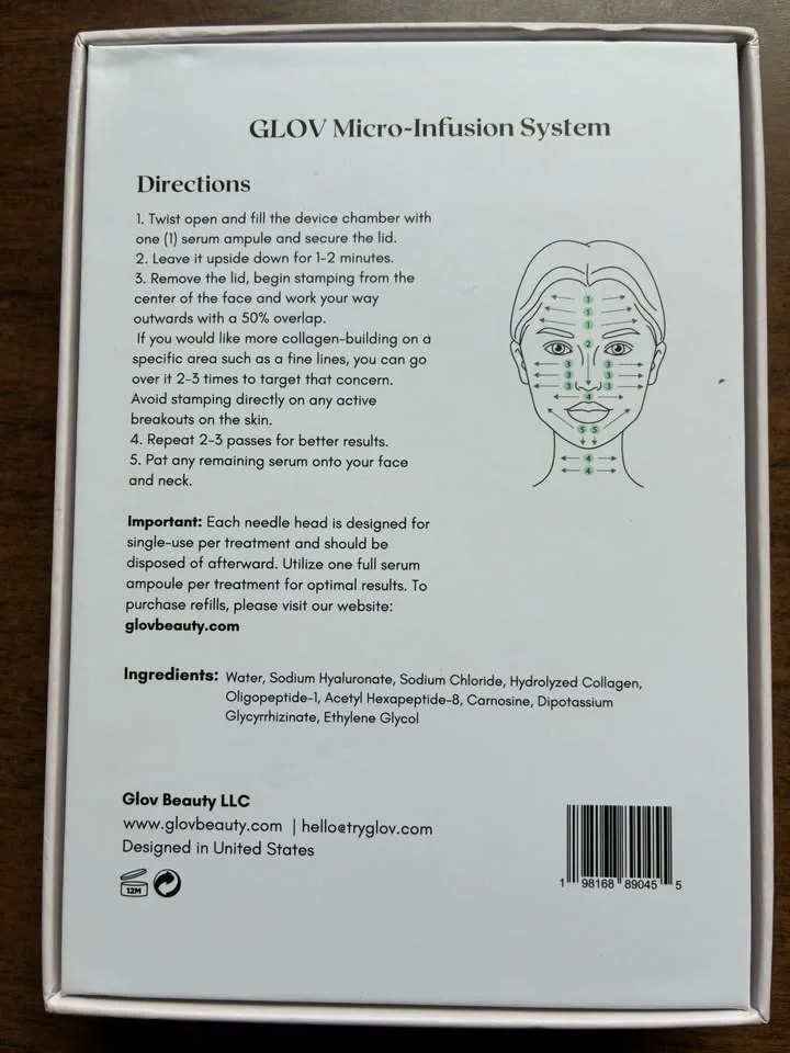 Glov Beauty: MicroNeedle Infusion, 2 bottles + 6 serums image indicator(2)