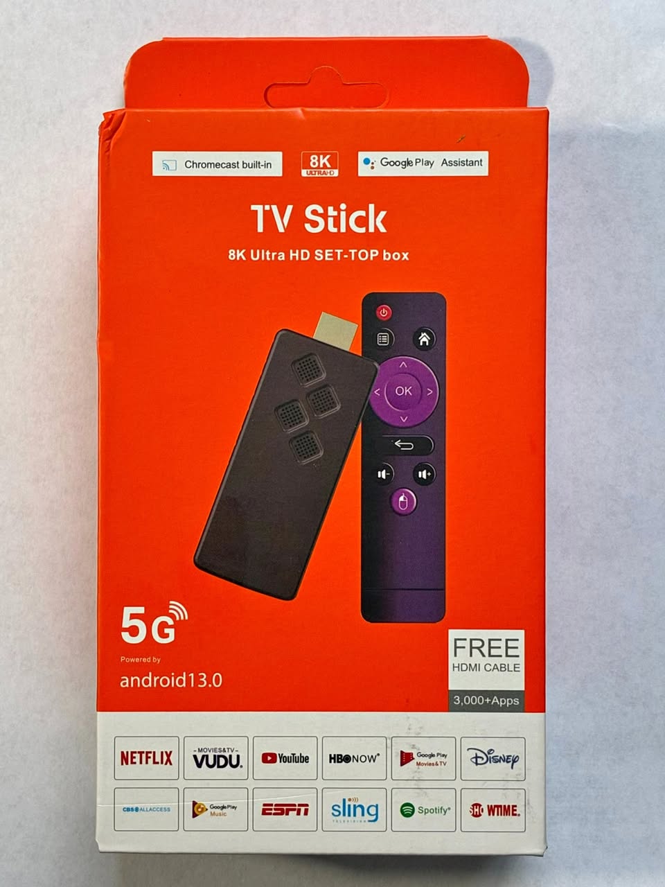 TV stick, 8k ultra HD Set-Top Box, 5G, Android 13.0