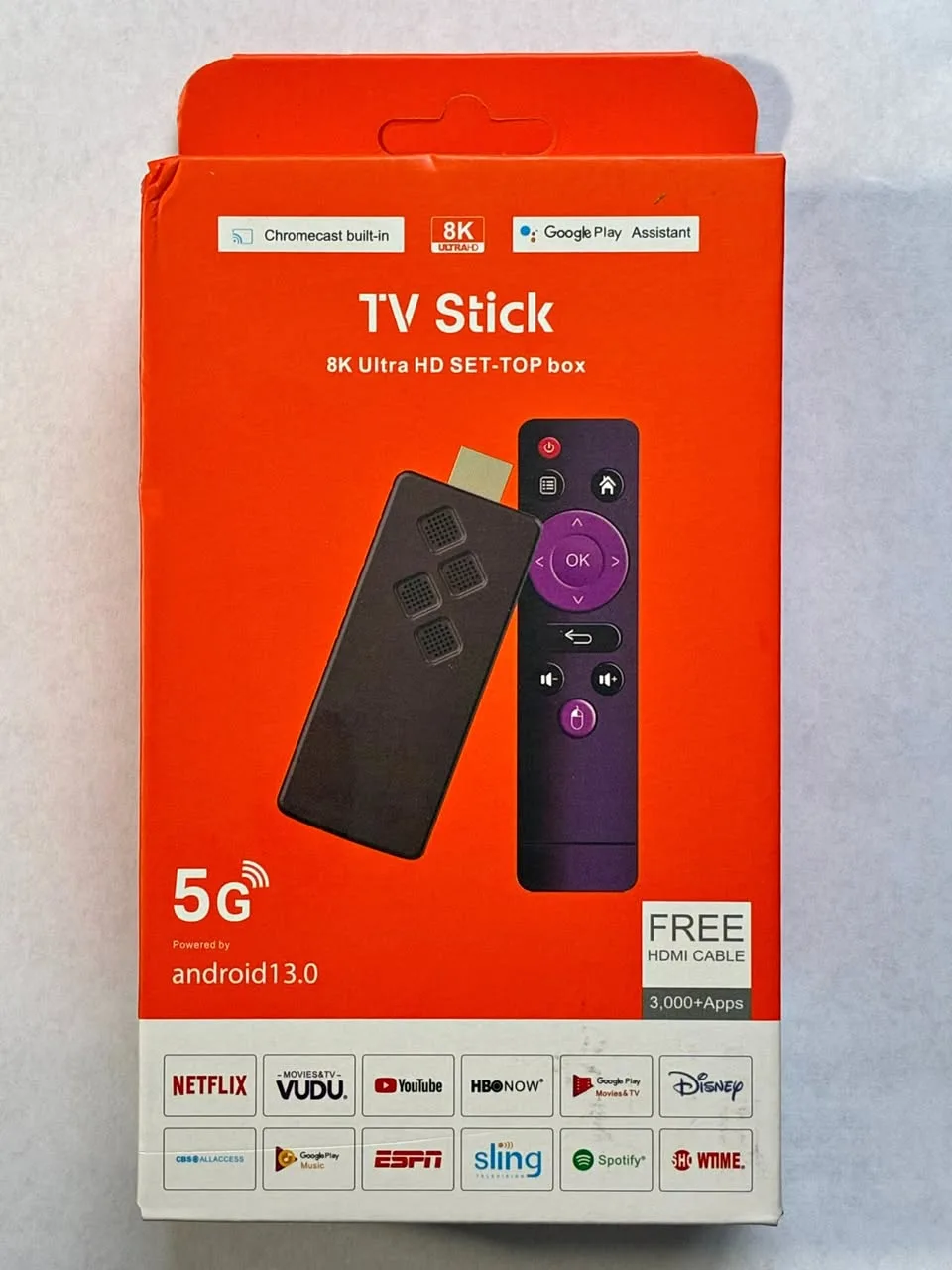 TV stick, 8k ultra HD Set-Top Box, 5G, Android 13.0 thumbnail