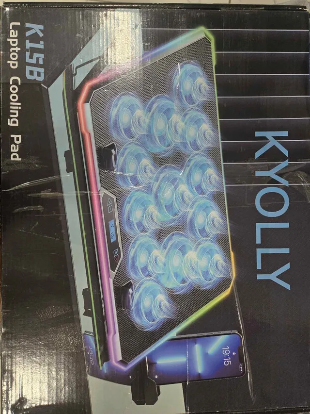 RGB Cooling Pad Gaming Laptop Cooler, Laptop Fan Cooling S thumbnail