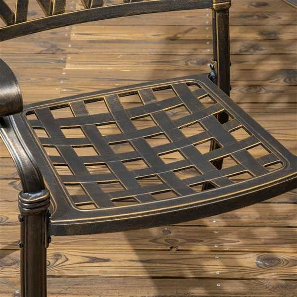 Outsunny Bronze Aluminum Patio Dining Set - photo 2