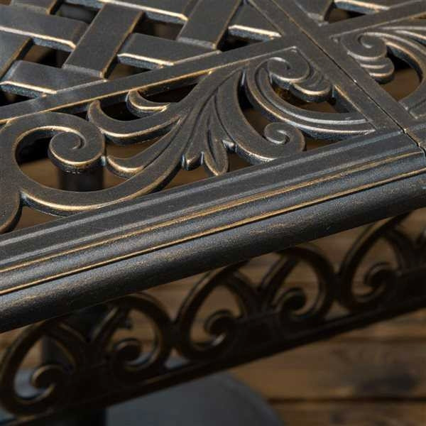 Outsunny Bronze Aluminum Patio Dining Set - photo 3