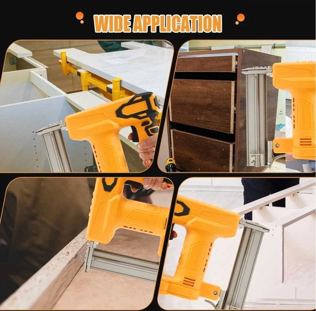 18 Gauge Cordless Brad Nailer, 2-in-1 Battery Powered Staple - photo 5