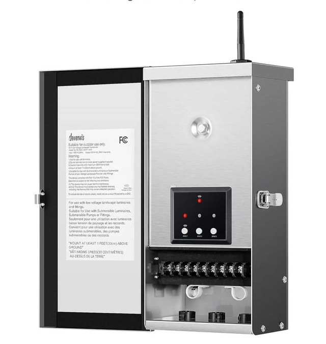DEWENWILS 300W Wi-Fi Low Voltage Landscape Transformer