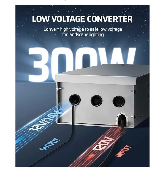 DEWENWILS 300W Wi-Fi Low Voltage Landscape Transformer image indicator(2)