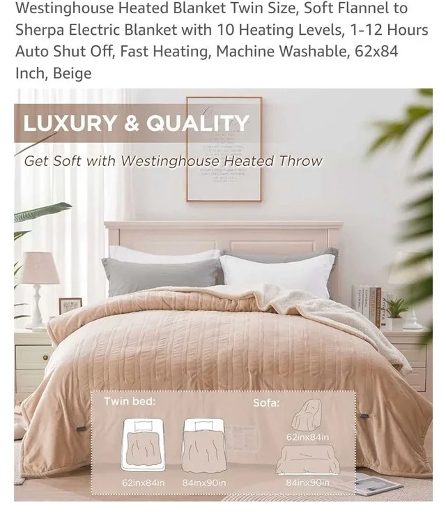 Westinghouse Heated Blanket Twin Size image indicator(2)