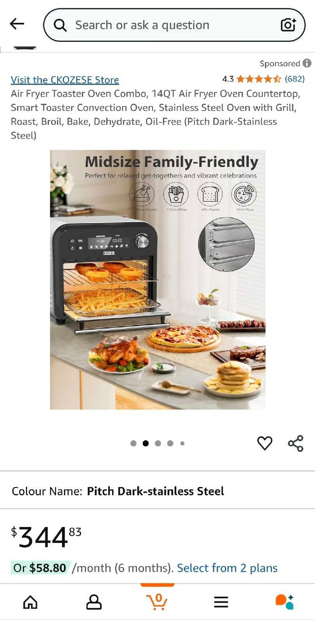 Air Fryer Toaster Oven Combo, 14QT - photo 2