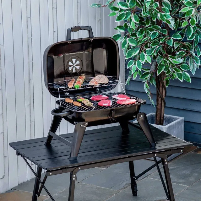 Portable Steel Charcoal Grill thumbnail