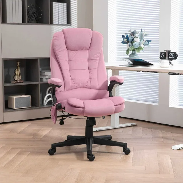 Reclining Office Chair Pink thumbnail