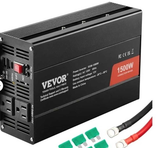 VEVOR Modified Sine Wave Inverter, 1500W - photo 2