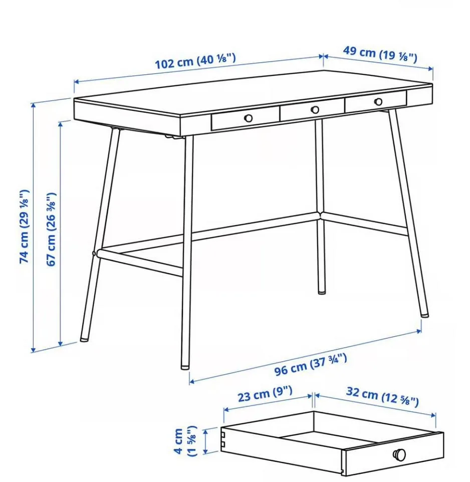 IKEA Bamboo Desk – Modern Minimalist Design, Excellent Condition image indicator(6)