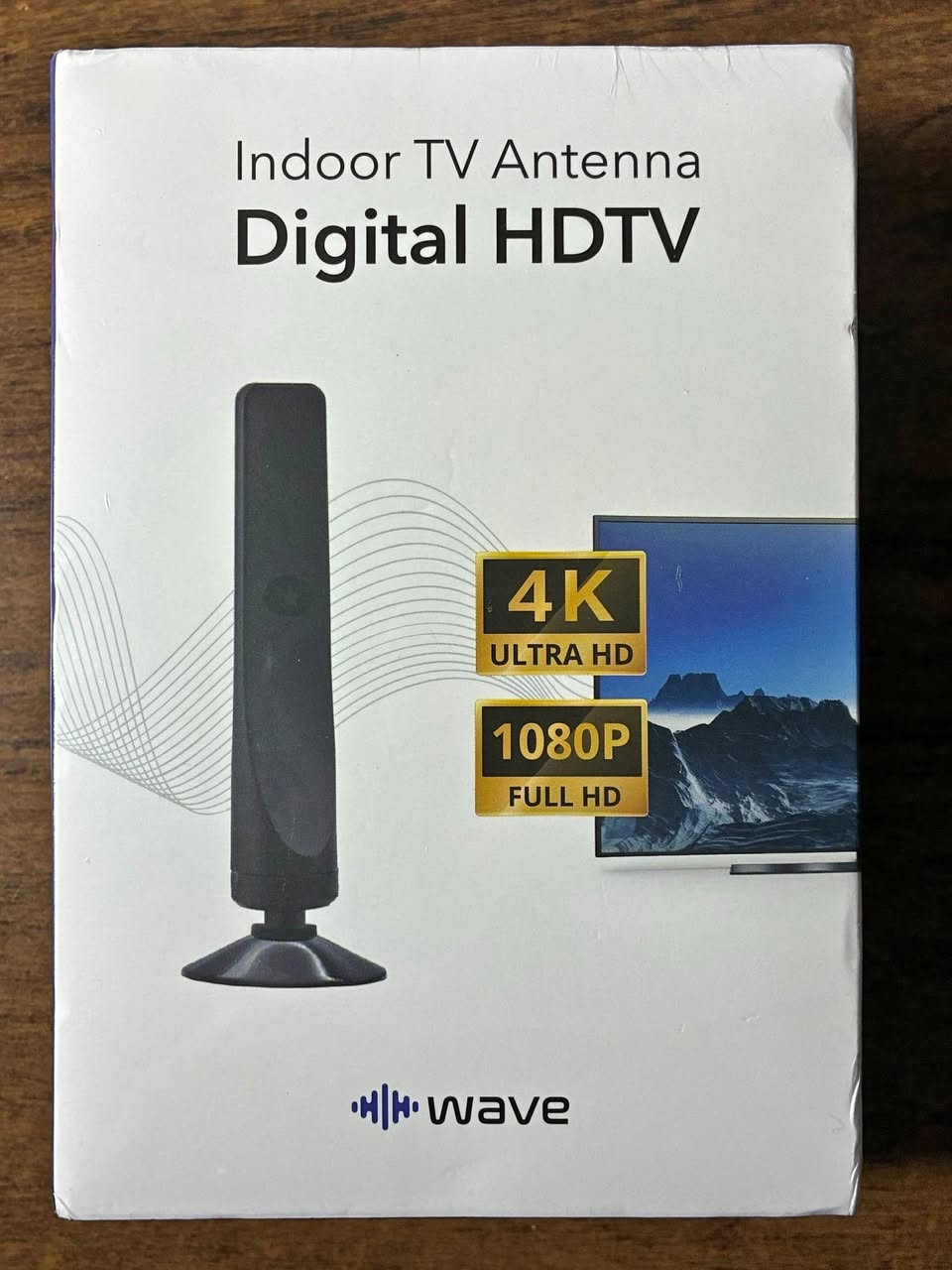 WAVE: Indoor TV Antenna - Digital HDTV, 4K Ultra HD