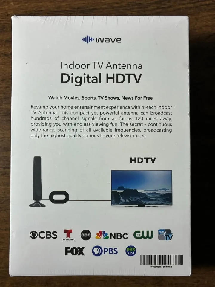 WAVE: Indoor TV Antenna - Digital HDTV, 4K Ultra HD image indicator(2)