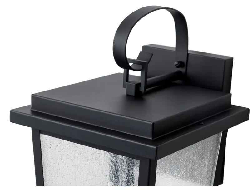 Large outdoor wall sconce (BLACK) porch light image indicator(4)