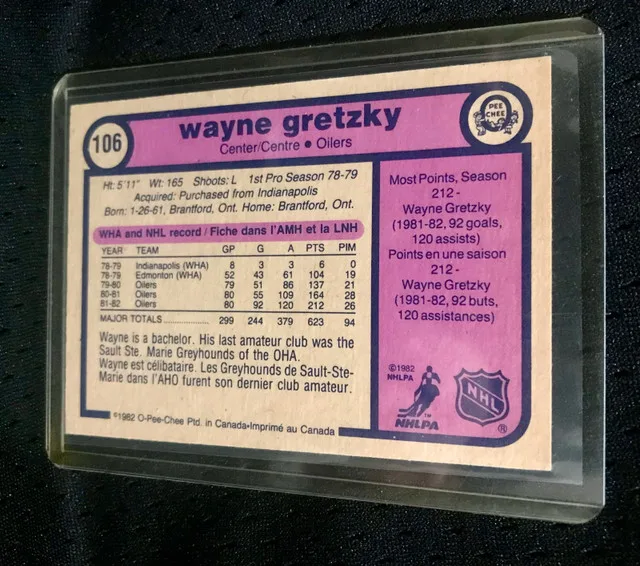 1982-83 O Pee Chee - Wayne Gretzky - Oilers #106 NHL HOF image indicator(2)