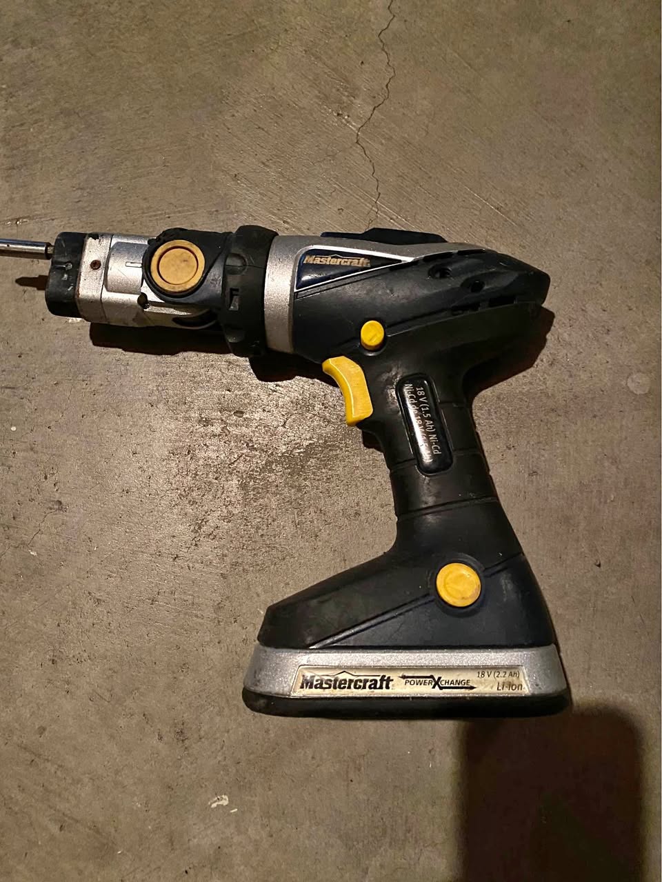 Mastercraft powerxchange 18 V cordless drill