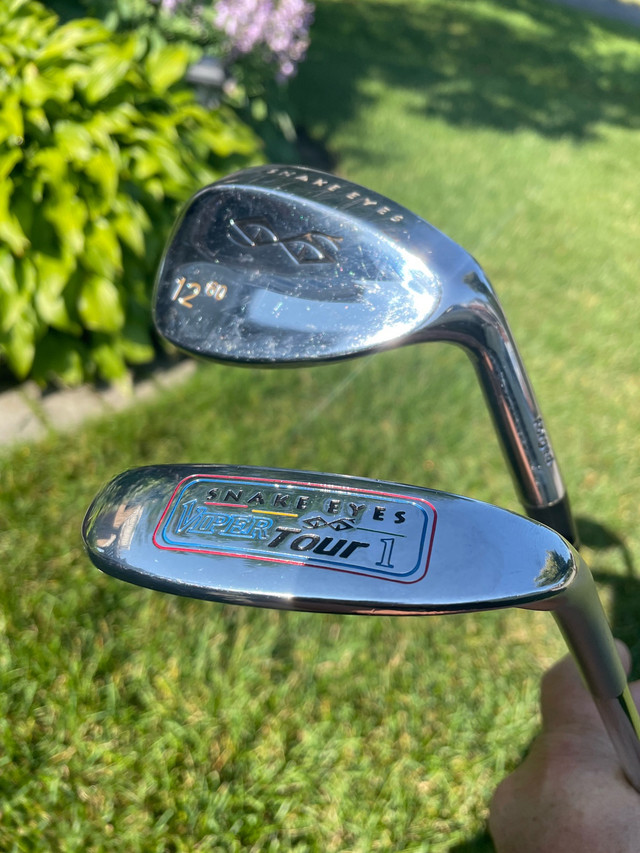 Snake Eyes Viper Tour Putter and Snake Eyes Lob Wedge combo