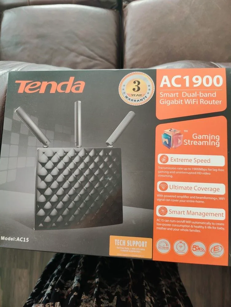 Tenda AC 1900 Dual band Wireless Wi-Fi Router thumbnail