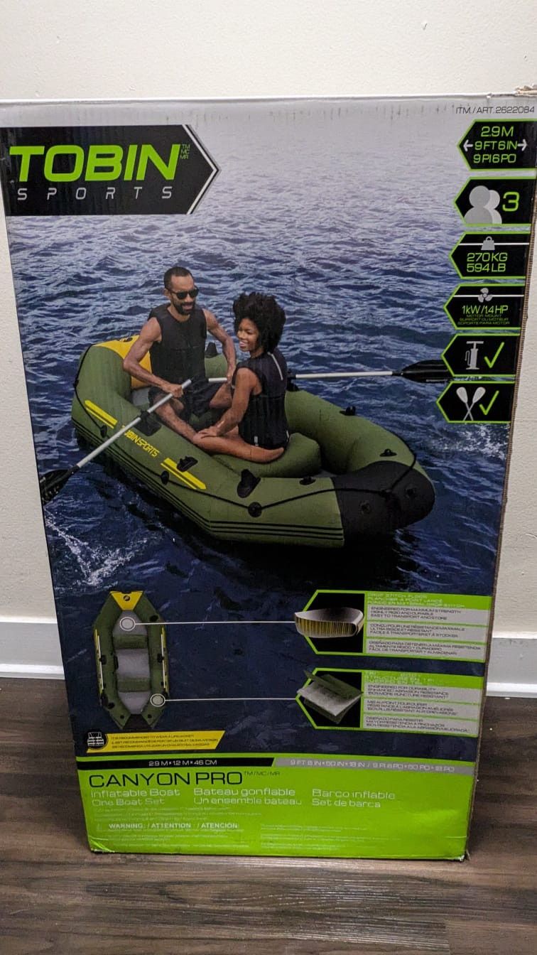 Canyon Pro Inflatable Boat W/ Accessories