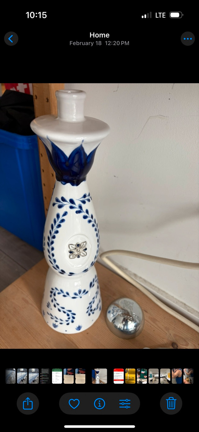 Clase Azul tequila empty bottle