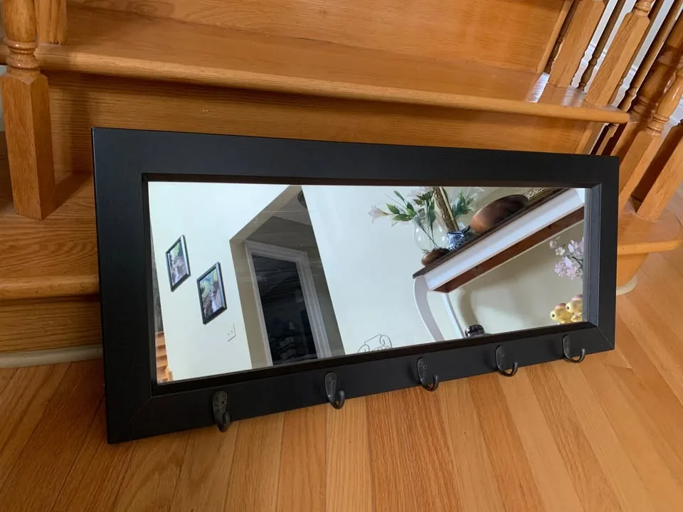 Mirror with Hooks 14"x34" image indicator(2)