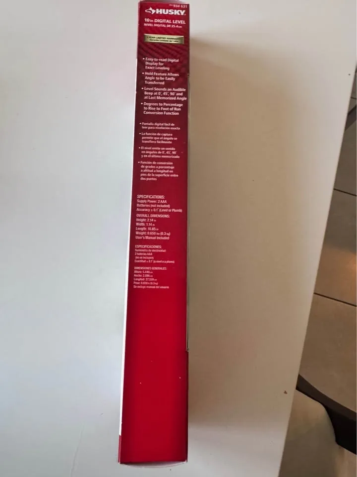 Husky 10 in. Multi-Function Standard Digital Level image indicator(3)