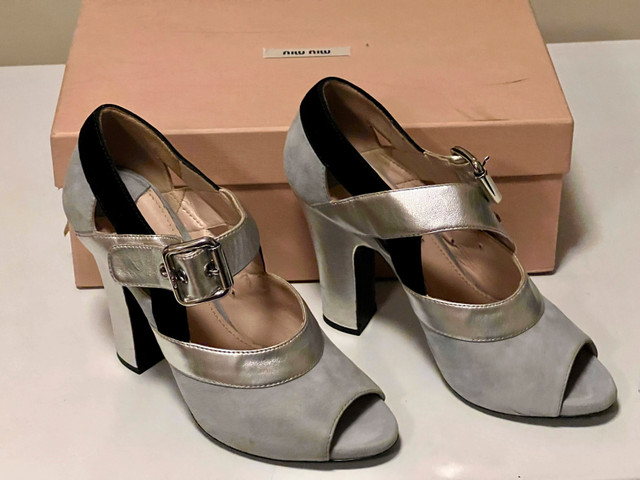 MIU MIU PRADA WOMEN HEELS SIZE 37 - photo 2
