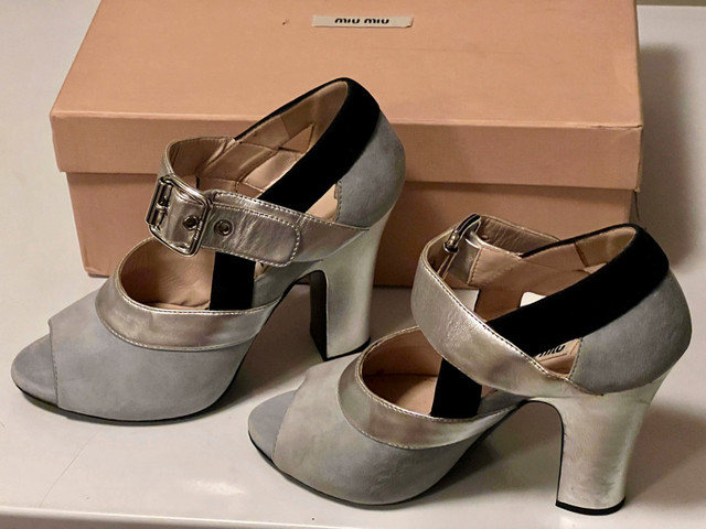 MIU MIU PRADA WOMEN HEELS SIZE 37 - photo 3