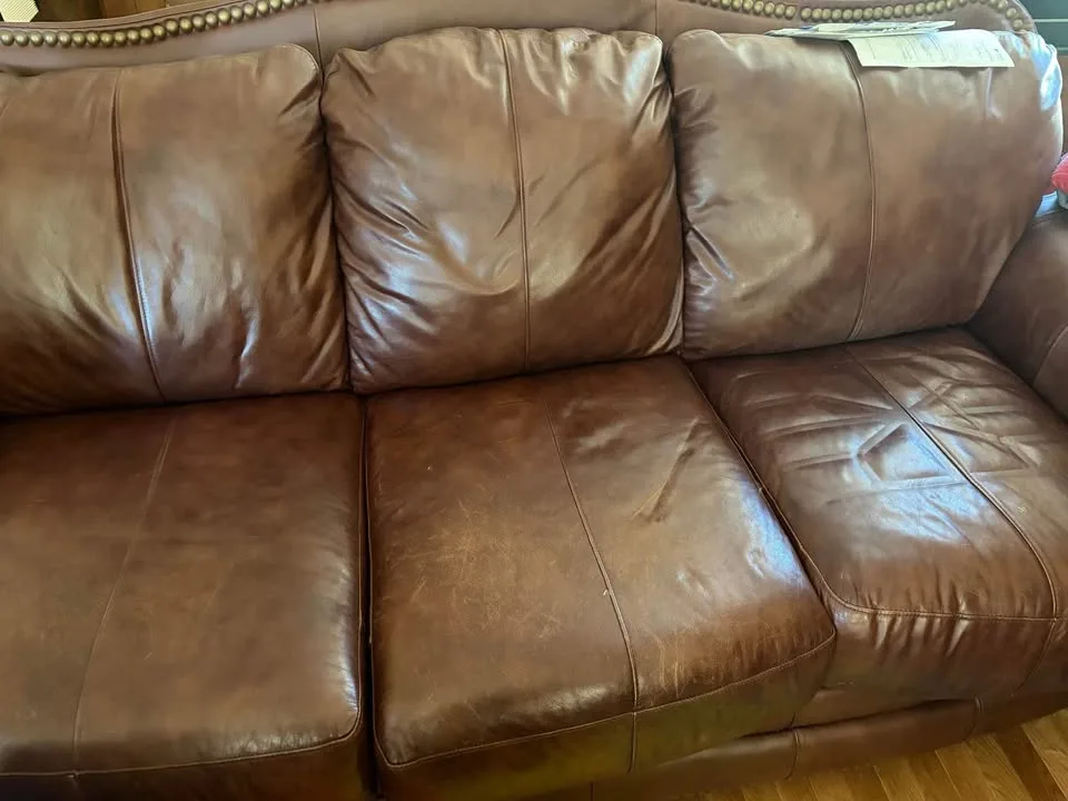 Brown leather couch image indicator(4)