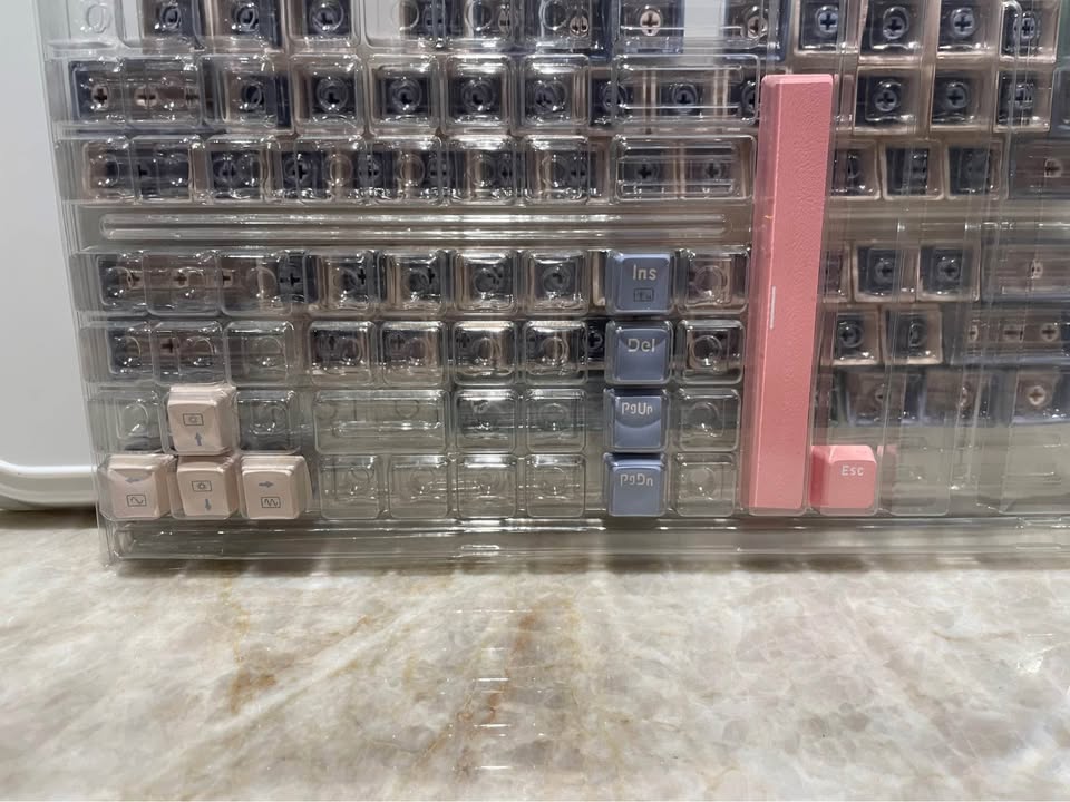 75% Keycap Set – Blue, Beige, Pink & Green Theme - photo 4