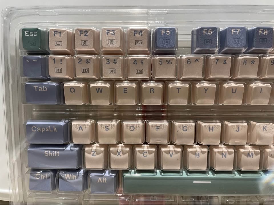 75% Keycap Set – Blue, Beige, Pink & Green Theme - photo 5