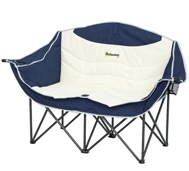 Brand New in Box Double Camping Chair with Cup image indicator(3)