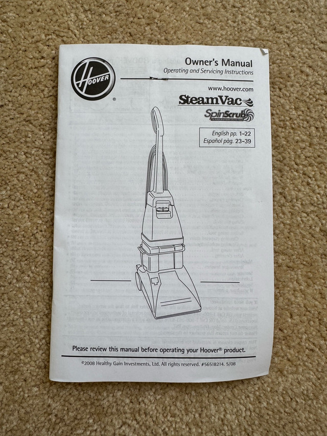 Hoover SteamVac - photo 4