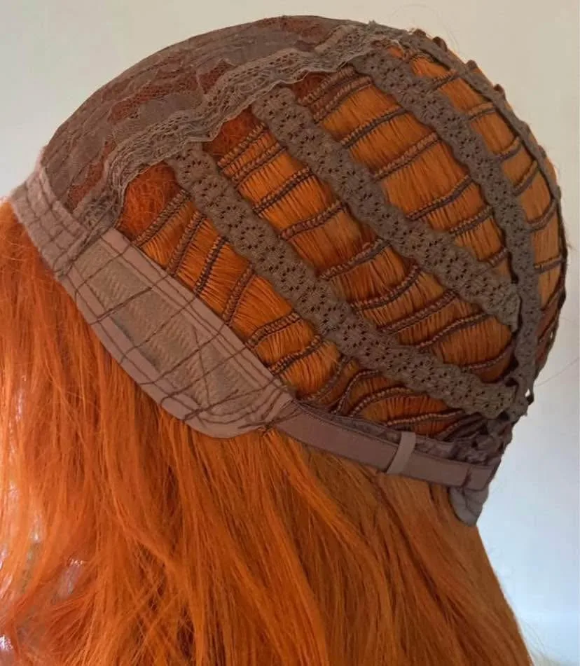 Long Layered Copper Ginger Orange Wig with Bangs image indicator(9)