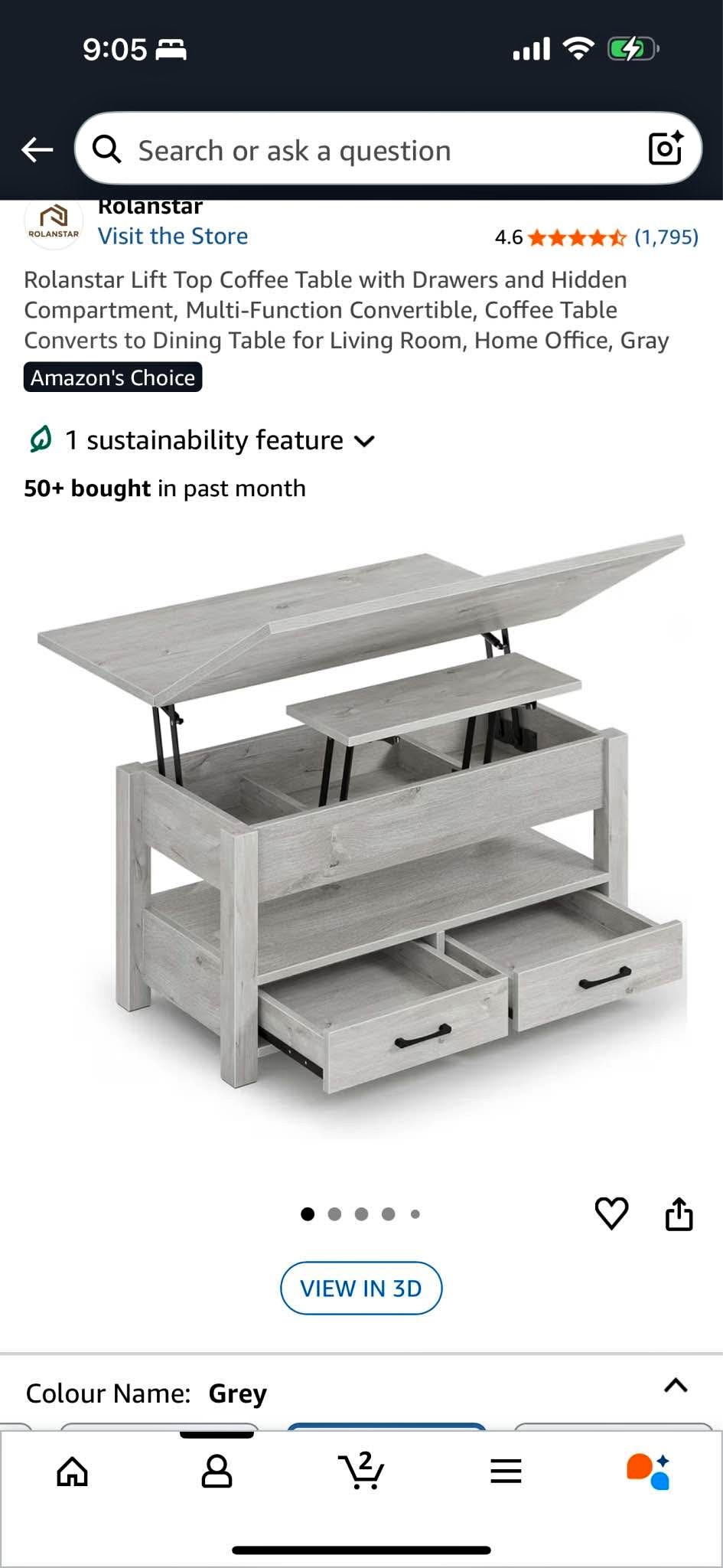 Lift top Coffee Table