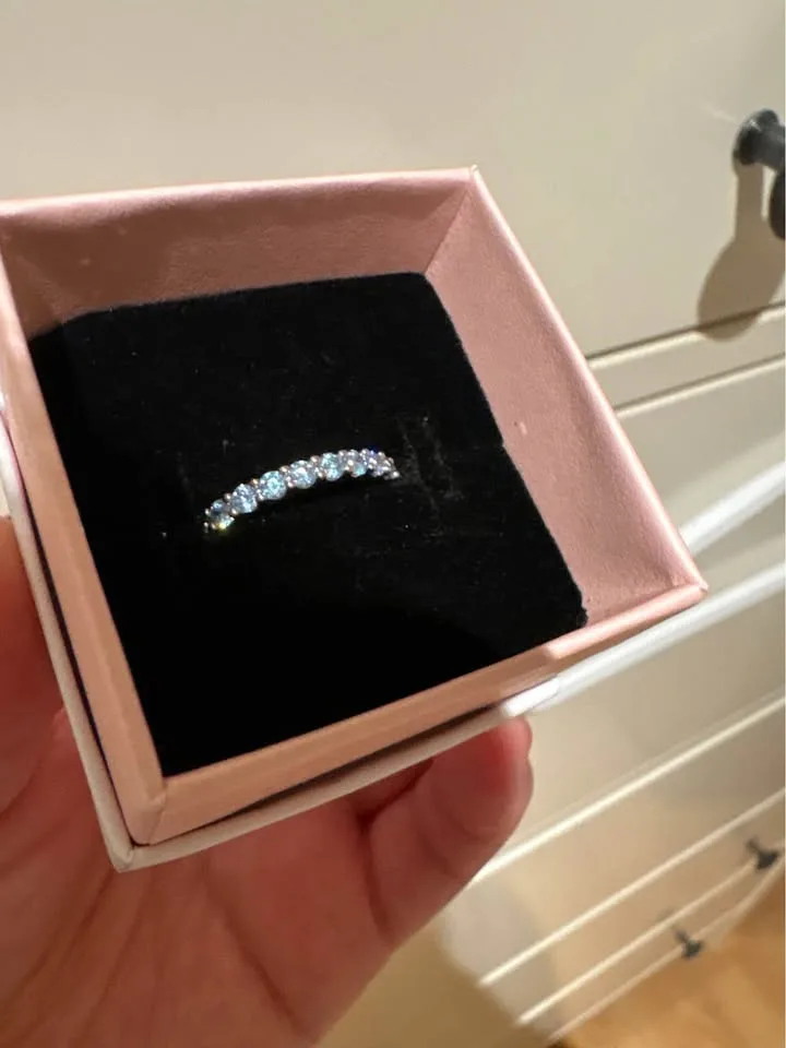 Swarovski Silver Eternity Band Ring image indicator(2)