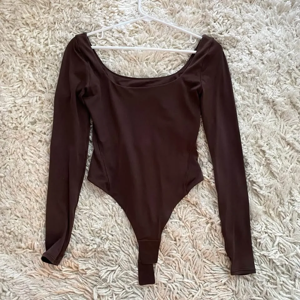 Lululemon Wundermost Long Sleeve Bodysuit Size S image indicator(4)