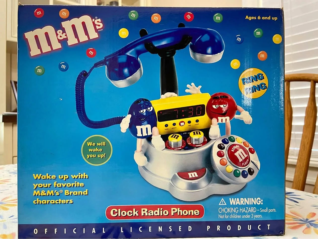 Vintage M&M’s Clock Radio Phone *New in Box! thumbnail