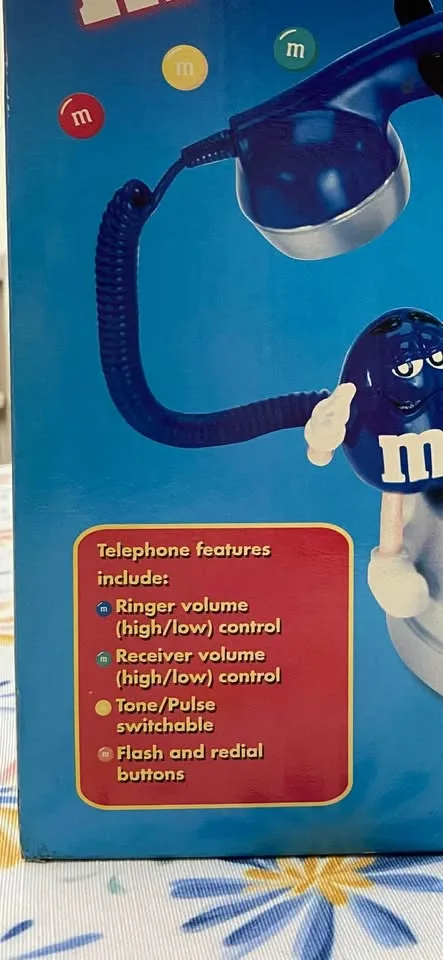 Vintage M&M’s Clock Radio Phone *New in Box! image indicator(9)